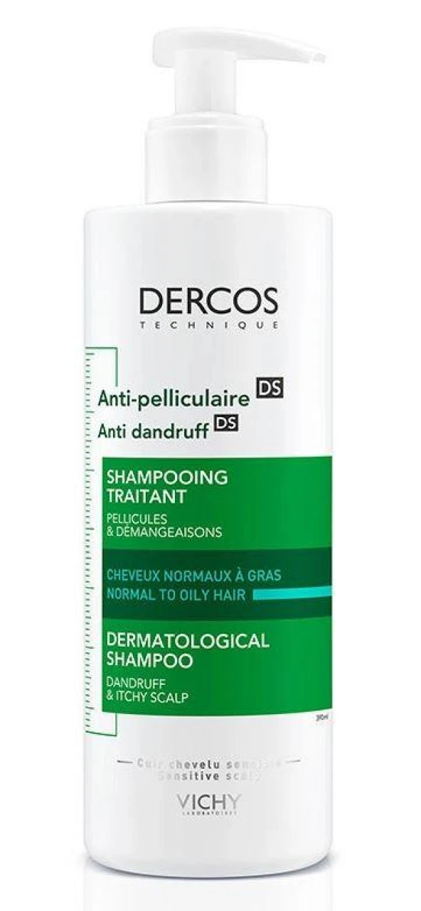 Vichy Dercos Shampoo Anti Dandruff 390ml | Kepek Karşıtı Şampuan Normal/Yağlı Saçlar