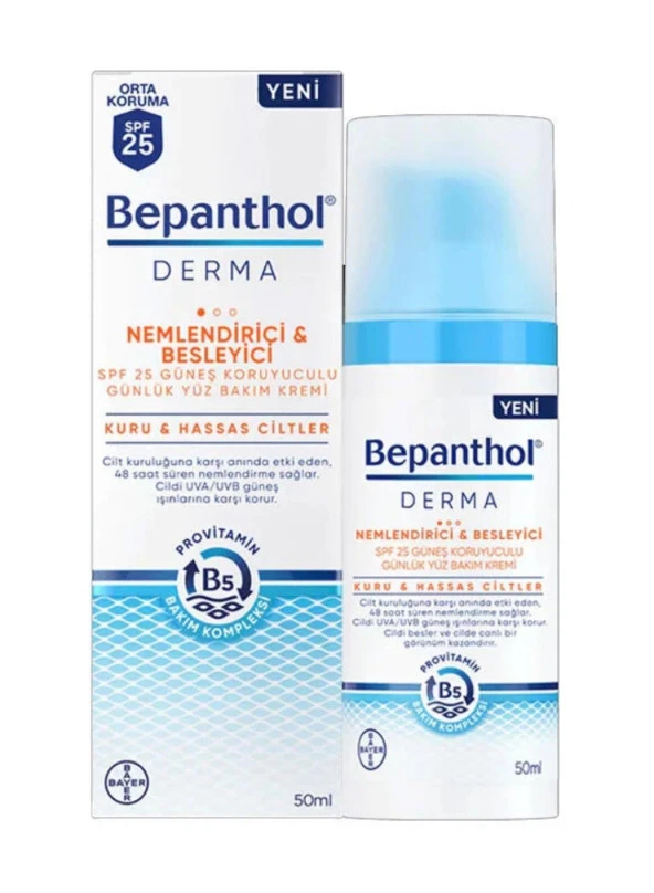 Bepanthol Derma Nemlendirici Besleyici Yüz Bakım Kremi 50 Ml