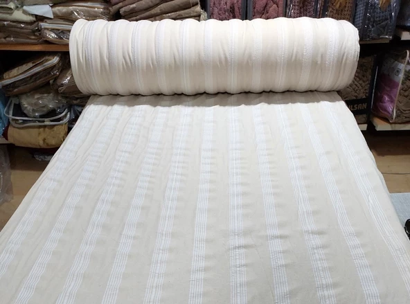 Buldan Çarşaflık Kumaş Naturel %100 Pamuk Metrelik (En 230cm)