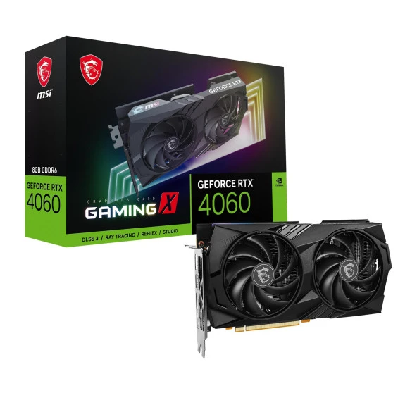 MSI GeForce RTX 4060 GAMING X 8GB GDDR6 128Bit HDMI/DP Ekran Kartı