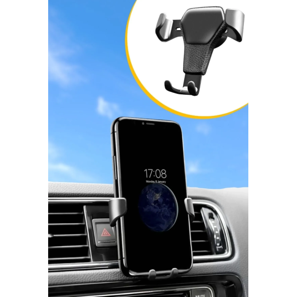 Universal Araç İçi Klima Izgarasına Takılabilen Oto Telefon Tutucu - 4