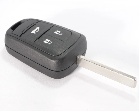 Chevrolet Cruze Uyumlu Sustasız Anahtar Kabı Kumanda Kabı Oto Anahtarlık Logolu 3 Tuşlu - Resim 2