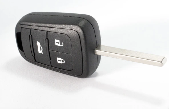 Chevrolet Cruze Uyumlu Sustasız Anahtar Kabı Kumanda Kabı Oto Anahtarlık Logolu 3 Tuşlu - Resim 3