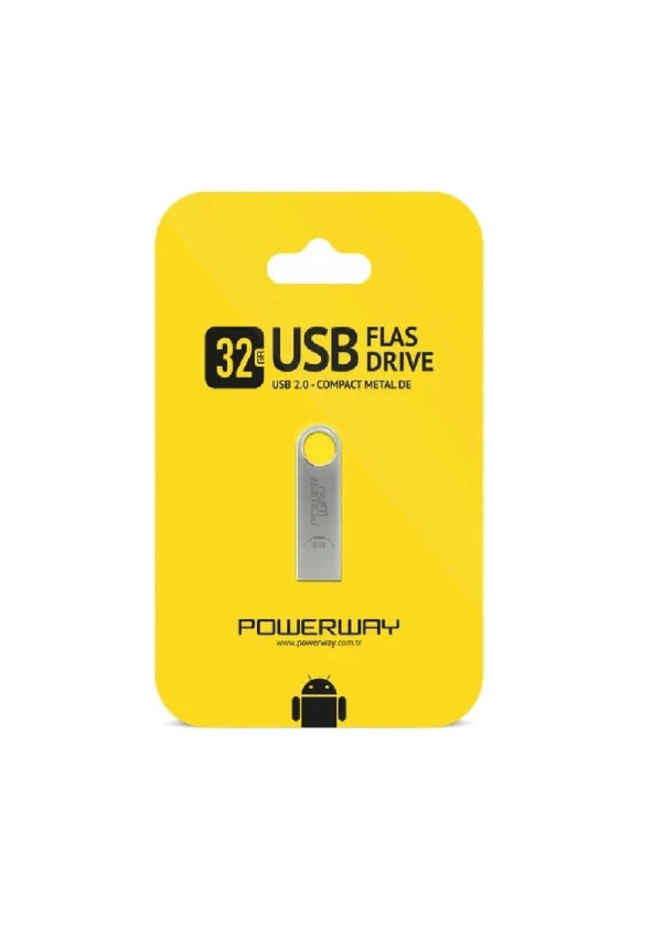 POWERWAY 32 GB METAL USB FLASH BELLEK 17394