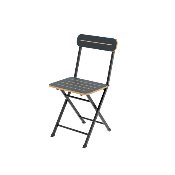 Eportatif Katlanır Bahçe Sandalyesi Bistro Sandalye Füme 1400