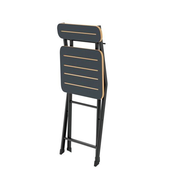 Eportatif Katlanır Bahçe Sandalyesi Bistro Sandalye Füme 1400 - 2