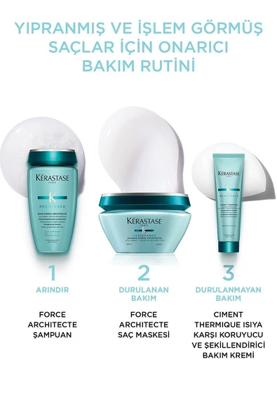 Kerastase Resistance Reconstruction Bain Force Architecte Yıpranmış Saçlar İçin Onarıcı Şampuan 250 ml - 3