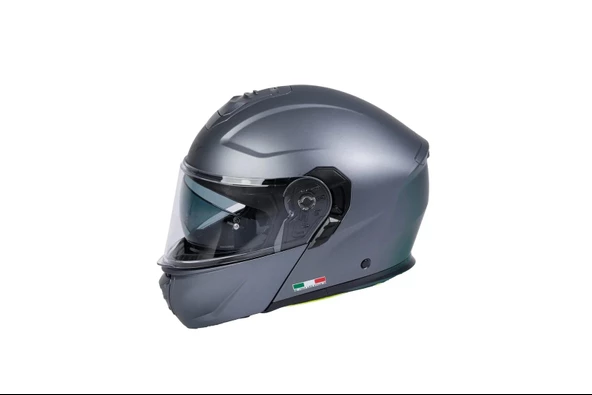 SWAY SW 917 SOLID Matt Grey Çene Açılır Kask