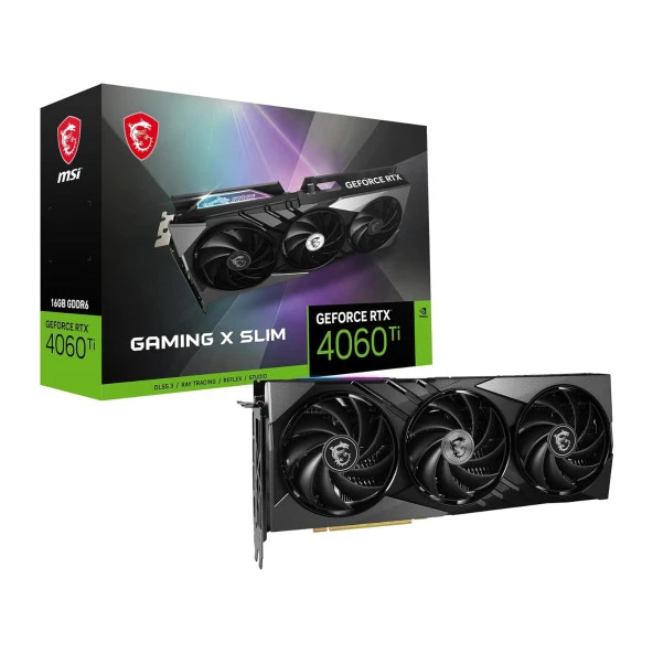 MSI GeForce RTX 4060 Ti GAMING X SLIM 16GB GDDR6 128Bit HDMI/DP Ekran Kartı