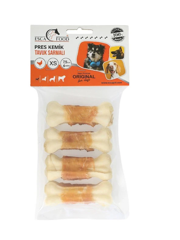 TAVUKLU PRES KEMİK 7 CM - 4' LÜ 100 gr