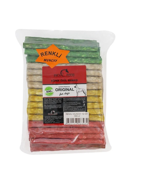 MUNCHY RENKLİ 12 CM 8 GR*100'lü