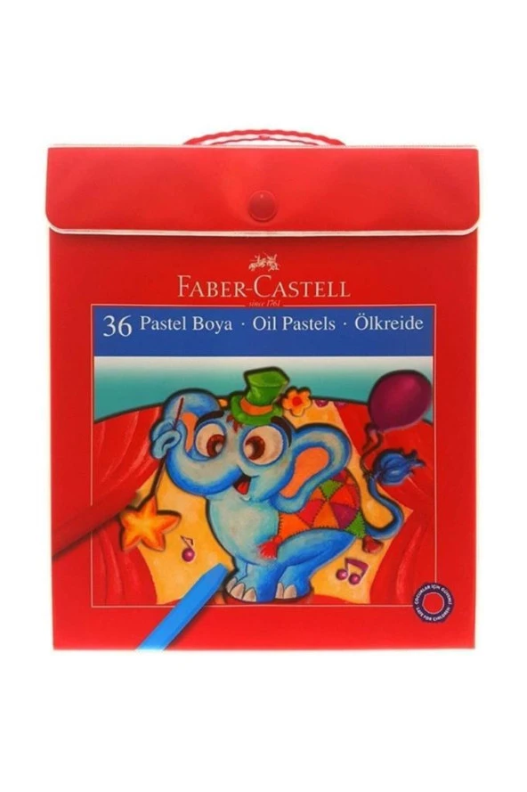 Faber Castell Plastik Çantalı Tutuculu Pastel Boya 36 Renk