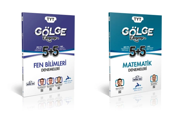 Paraf Derece Timi 2025 Tyt Matematik + Fen Bilimleri 5+5 Gölge Deneme Seti 2 Kitap