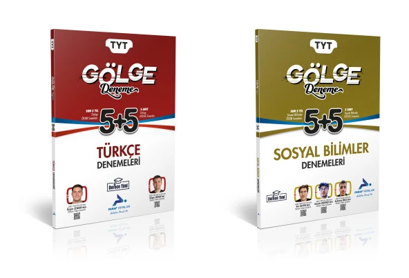 Paraf Derece Timi 2025 Tyt Türkçe + Sosyal Bilimler 5+5 Gölge Deneme Seti 2 Kitap