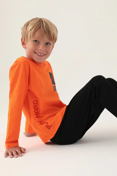 Roly Poly 3338 Garson Play Hard Erkek Çocuk Pijama Takımı - Resim 7