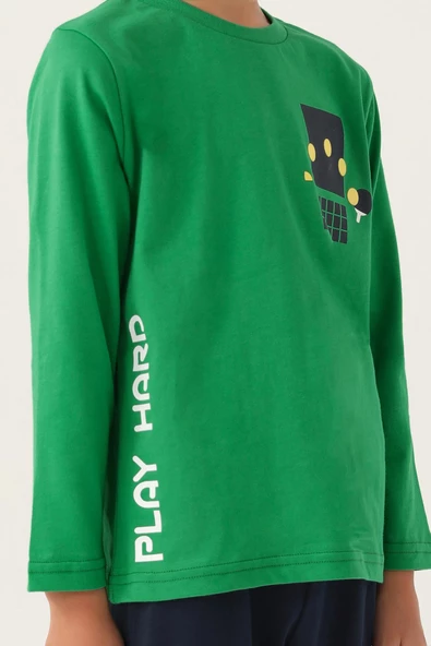 Roly Poly 3338 Garson Play Hard Erkek Çocuk Pijama Takımı - 5