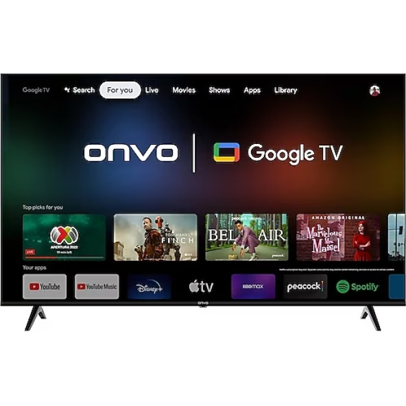 Onvo 65OV9000U 65'' 165 Ekran Uydu Alıcılı 4k Ultra Hd Google Smart LED TV