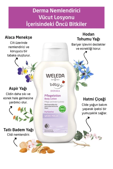WELEDA BABY DERMA VÜCUT LOSYONU 200 ML - 3