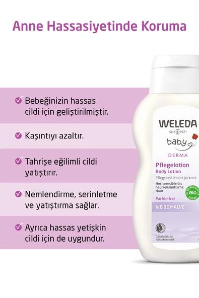WELEDA BABY DERMA VÜCUT LOSYONU 200 ML - 2