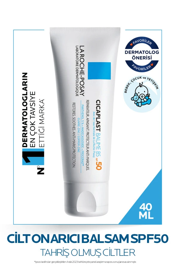 Cicaplast Baume B5 Spf50 - Onarıcı Bakım Kremi 40ml