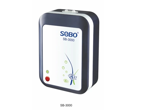 Sobo AC/DC Çift Çıkışlı Hava Motoru 2.8W 2X3 Lt/dk SB-3000