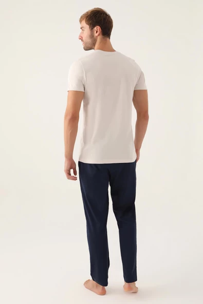 Arnetta 2991 Erkek Home Taş Pijama Takımı - 5