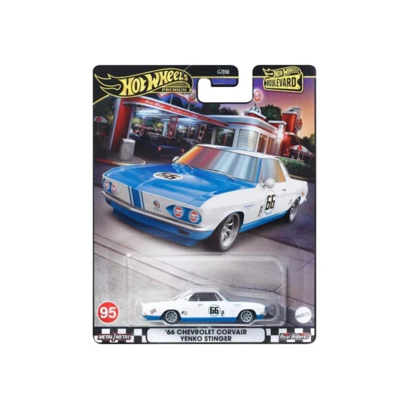 Hot Wheels Boulevard Premium GJT68 - HRT69 66 Chevrolet Corvaır Yenko Stinger - Resim 3
