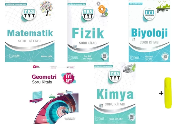 Palme TYT Matematik Geometri Fizik Kimya Biyoloji Soru Kitabı Seti Yeni