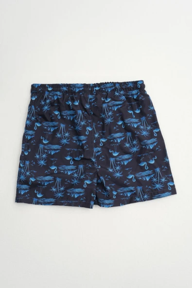 Erkek Çocuk Fileli Flamingo Deniz Şortu - 2