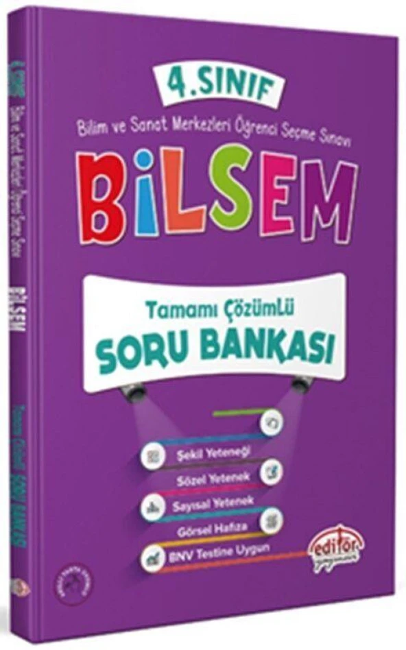 4. Sınıf Bilsem Soru Bankası Editör Yayınları