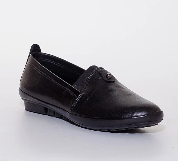 Ayakdaş %100 Doğal Deri Full Ortapedik Kadın Babet Ayakkabı - Resim 6