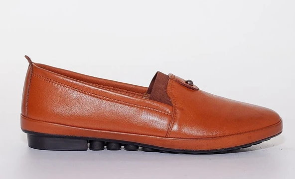 Ayakdaş %100 Doğal Deri Full Ortapedik Kadın Babet Ayakkabı - Resim 12