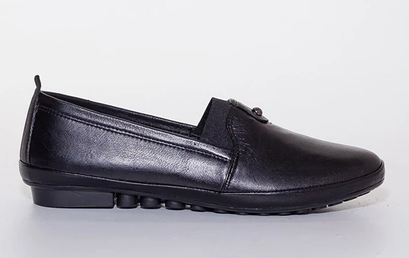 Ayakdaş %100 Doğal Deri Full Ortapedik Kadın Babet Ayakkabı - Resim 7