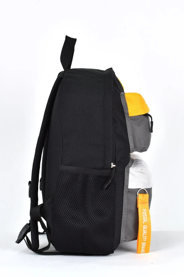 Fossil Unisex Çok Gözlü Günlük Seyahat Okul Sırt Çantası Gri 9512 - Resim 3