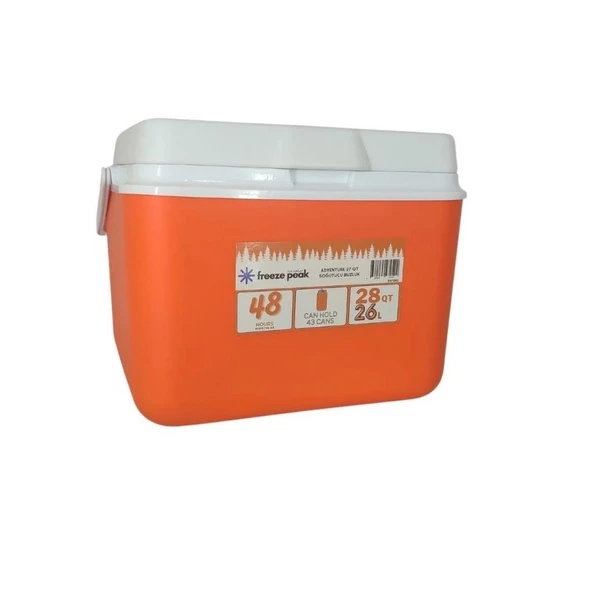 Freeze Peak Adventure 28QT Soğutucu Buzluk 26lt  Turuncu
