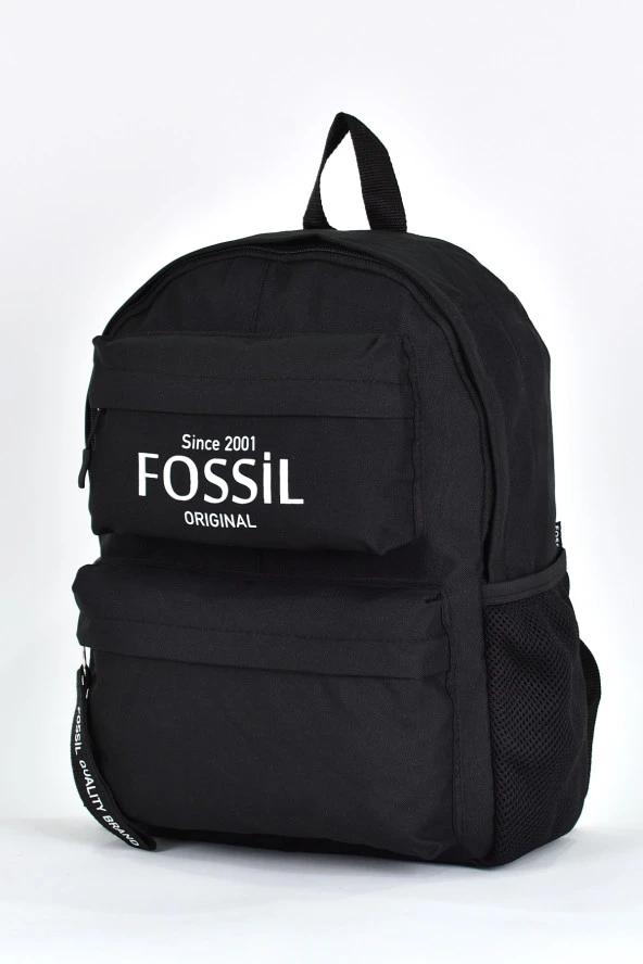 Fossil Unisex Çok Gözlü Günlük Seyahat Okul Sırt Çantası Pembe 9512 - Resim 4