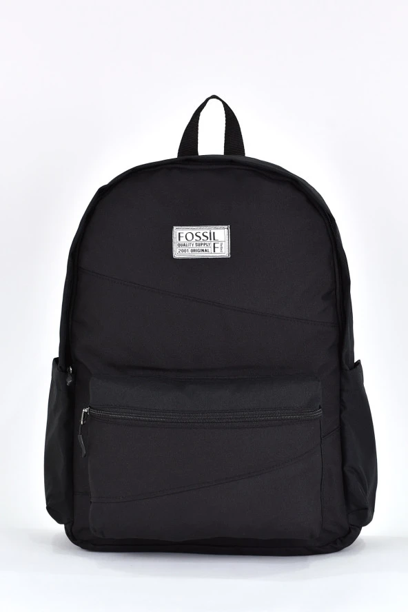 Fossil Unisex Çok Gözlü Günlük Seyahat Okul Sırt Çantası Siyah 9507