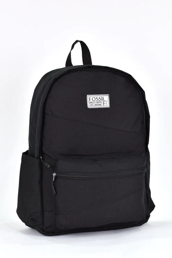 Fossil Unisex Çok Gözlü Günlük Seyahat Okul Sırt Çantası Siyah 9507 - Resim 2