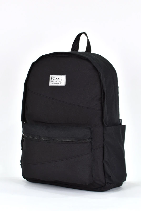 Fossil Unisex Çok Gözlü Günlük Seyahat Okul Sırt Çantası Siyah 9507 - Resim 4