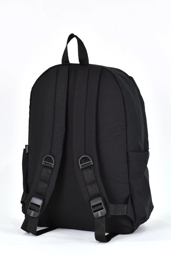 Fossil Unisex Çok Gözlü Günlük Seyahat Okul Sırt Çantası Siyah 9507 - Resim 5
