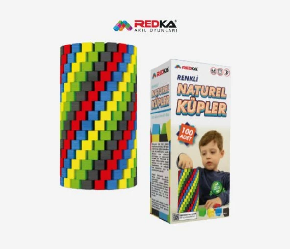 Redka Renkli Natural Küpler 100 Parça