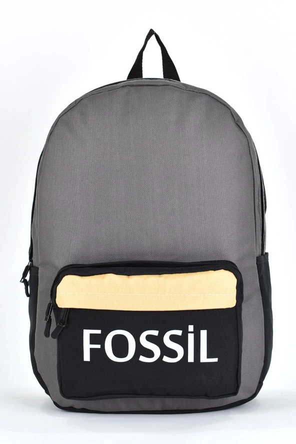 Fossil Unisex Çok Gözlü Günlük Seyahat Okul Sırt Çantası Gri 9504