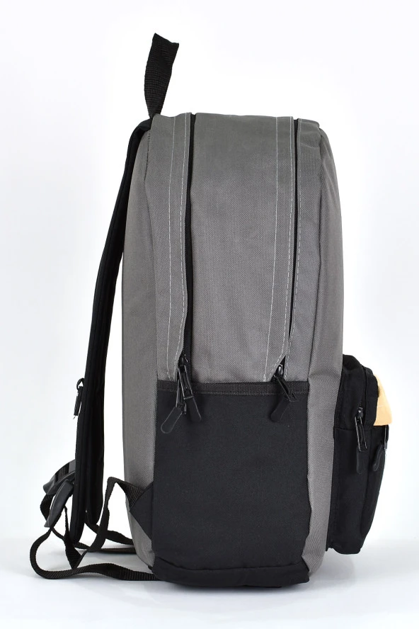 Fossil Unisex Çok Gözlü Günlük Seyahat Okul Sırt Çantası Gri 9504 - 3