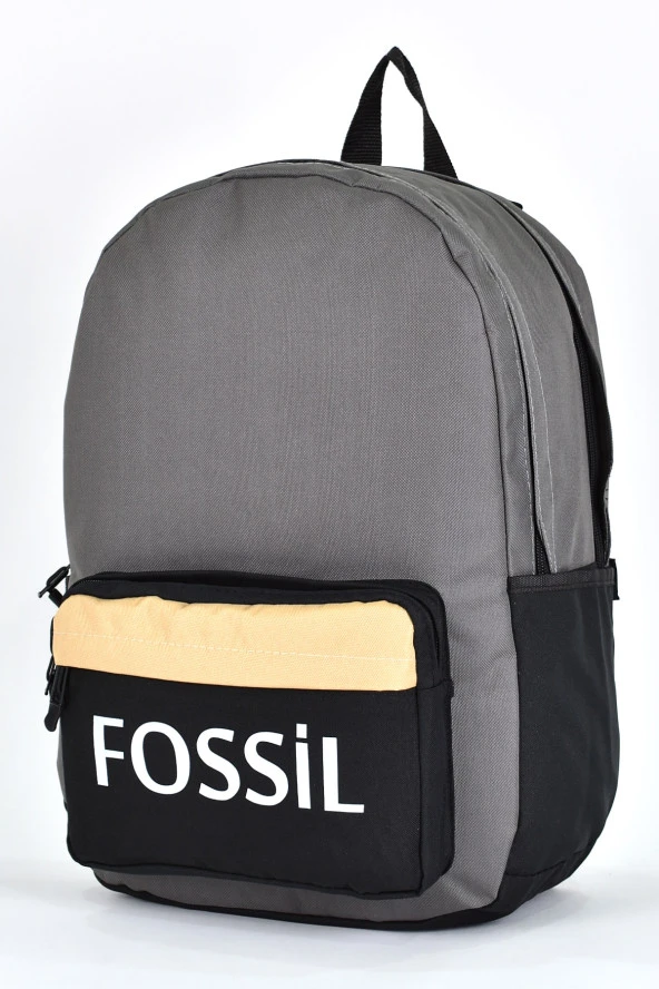 Fossil Unisex Çok Gözlü Günlük Seyahat Okul Sırt Çantası Gri 9504 - 4