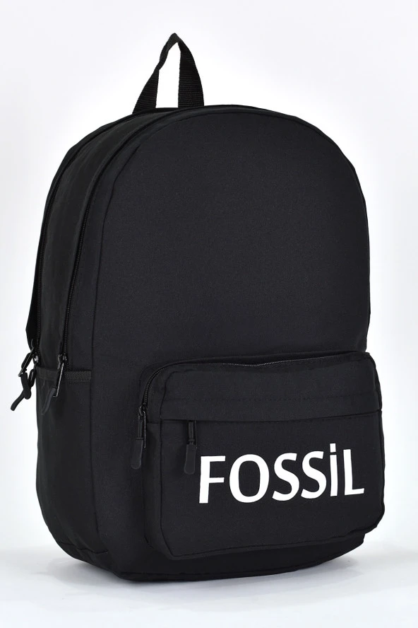 Fossil Unisex Çok Gözlü Günlük Seyahat Okul Sırt Çantası Siyah 9504 - Resim 2