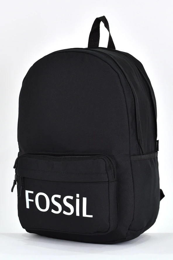 Fossil Unisex Çok Gözlü Günlük Seyahat Okul Sırt Çantası Siyah 9504 - Resim 4