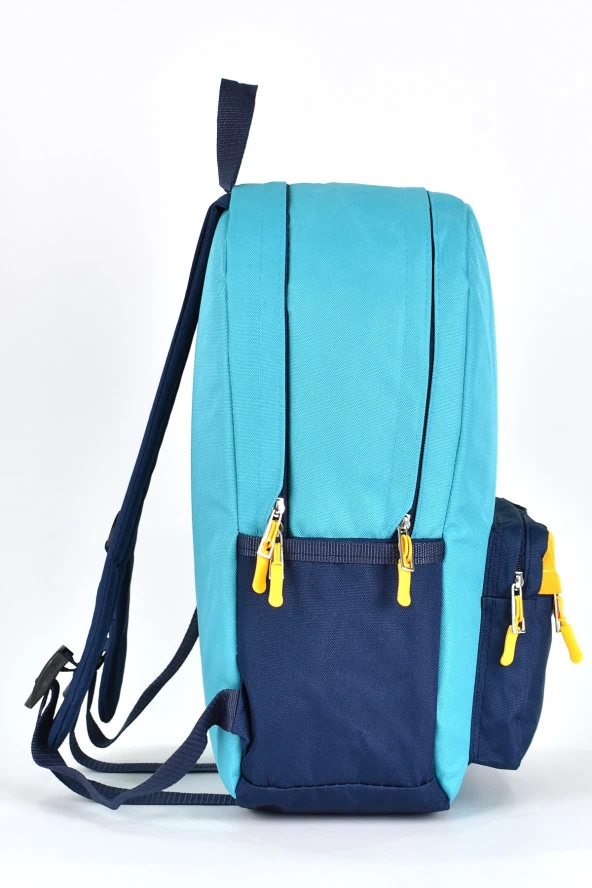 Fossil Unisex Çok Gözlü Günlük Seyahat Okul Sırt Çantası Turkuaz 9504 - Resim 3