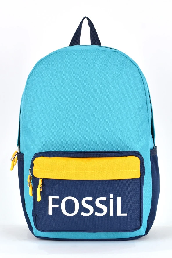 Fossil Unisex Çok Gözlü Günlük Seyahat Okul Sırt Çantası Turkuaz 9504