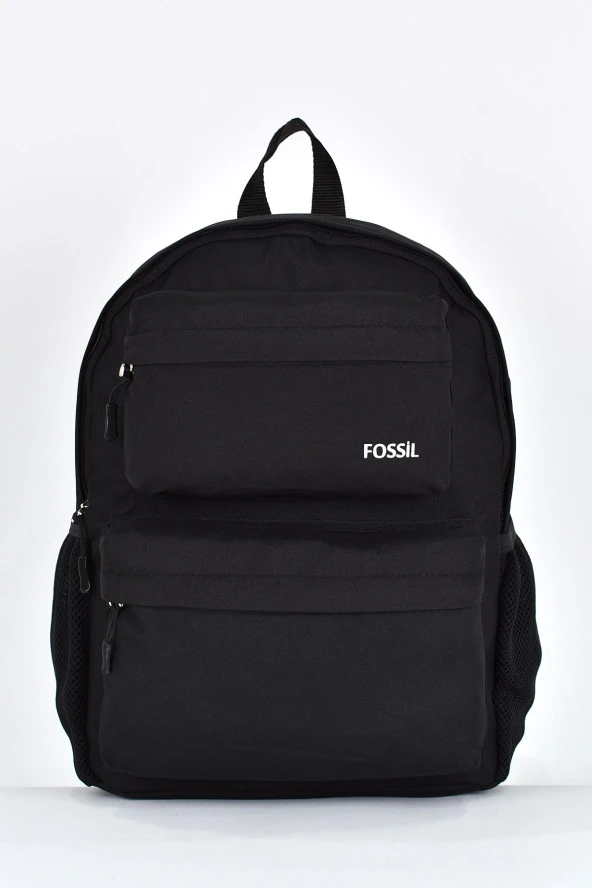 Fossil Unisex Çok Gözlü Günlük Seyahat Okul Sırt Çantası Siyah 9503 - 1