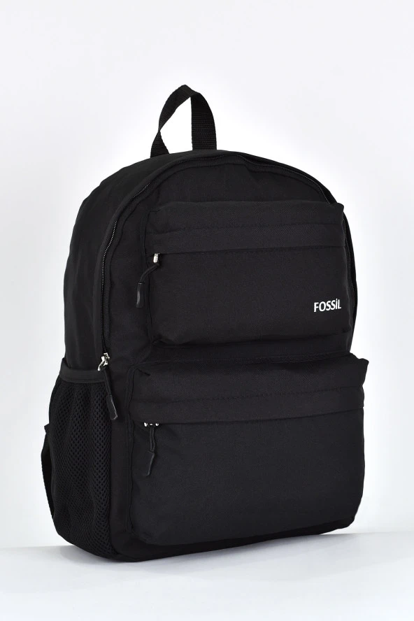 Fossil Unisex Çok Gözlü Günlük Seyahat Okul Sırt Çantası Siyah 9503 - 2